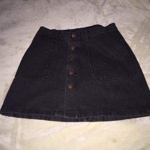 Adorable Black Denim Jean Skirt